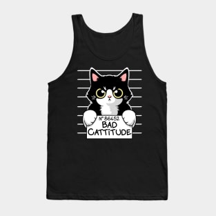 Bad cattitude prisoner cat Tank Top